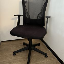 Stationary Black Office Chair