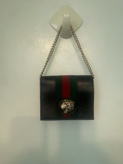 Card Case Wallet on chain Black 573790 Gucci