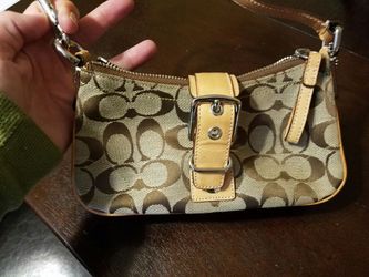 Authentic Signature "C" Coach clutch purse