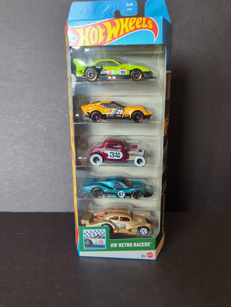 Hot Wheels 5 Pack Retro Racers 