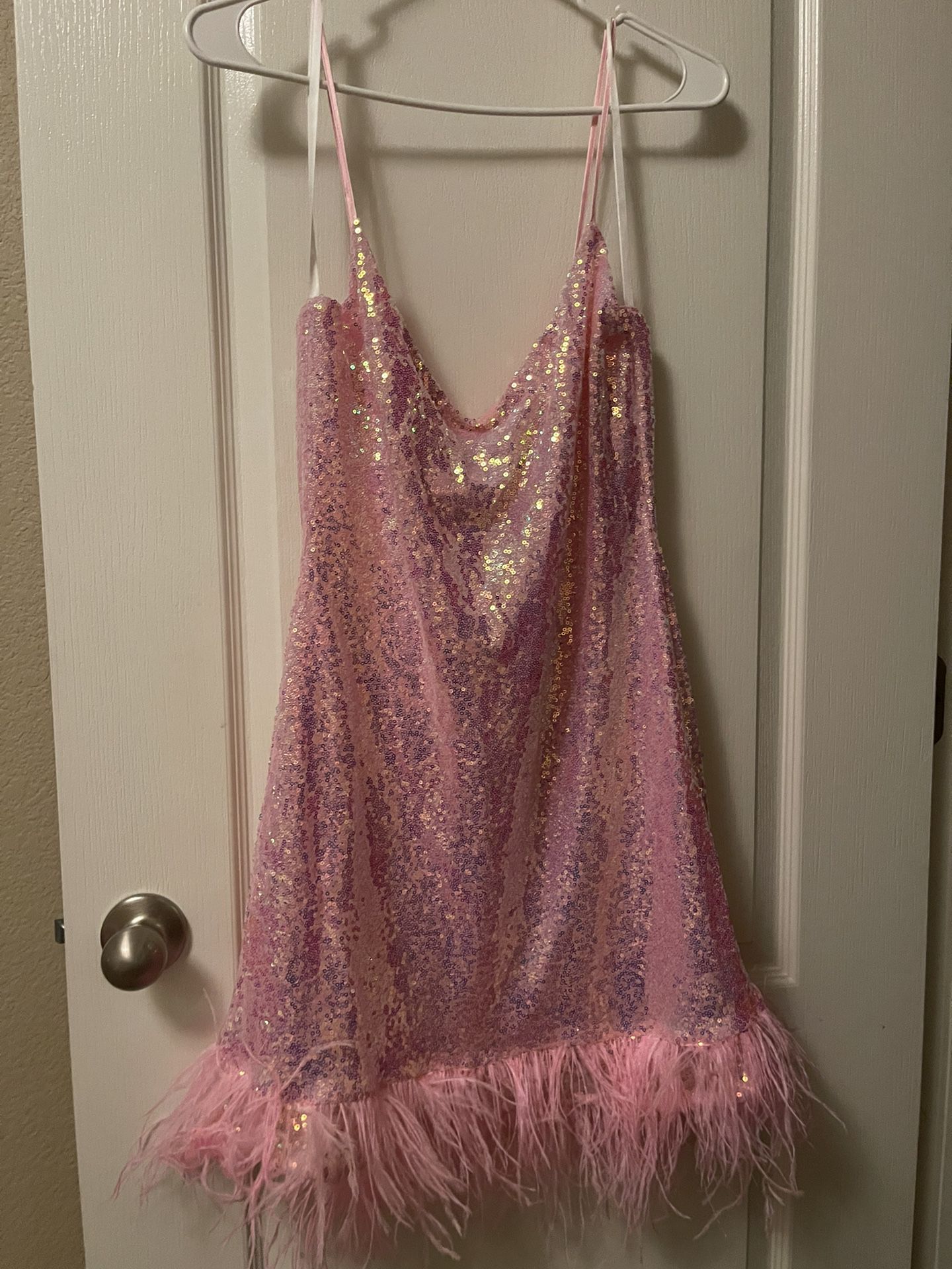 Sequin dress, pink
