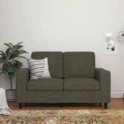 NEW!!  Loveseat 2 Seater Sofa, Gray Linen 