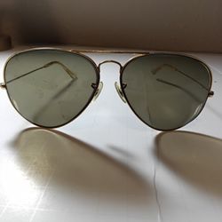 Vintage B&L Ray Ban Gold Frame Aviators 62mm Frames Only