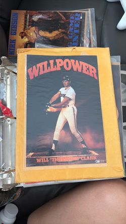 Vintage 1980’s Will Clark “the thrill” poster