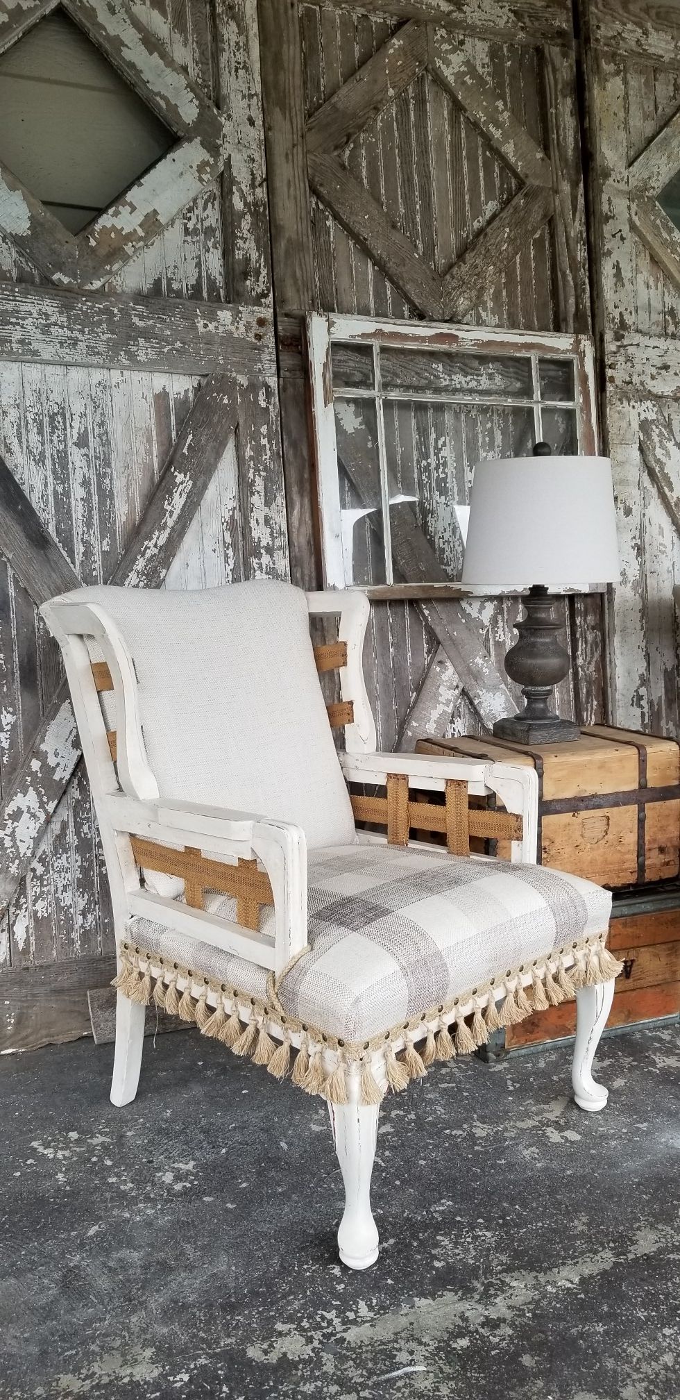 Deconstructed Farmhouse Wingback Chairs