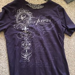 Y2k affliction style purple shirt 