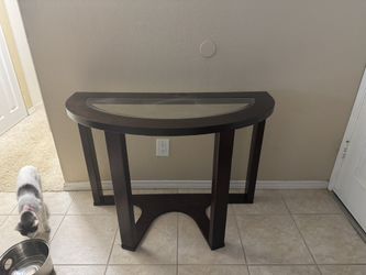Dark brown Wood Accent Table