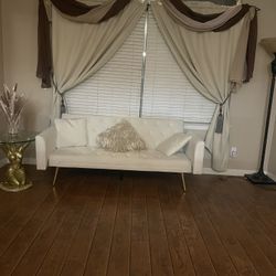 Velvet Futon Convertible Sofa Bed