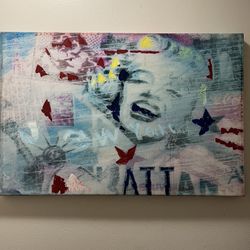 Marilyn Monroe Pop Art Painting 