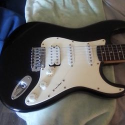 Electric Fender Squire guitar