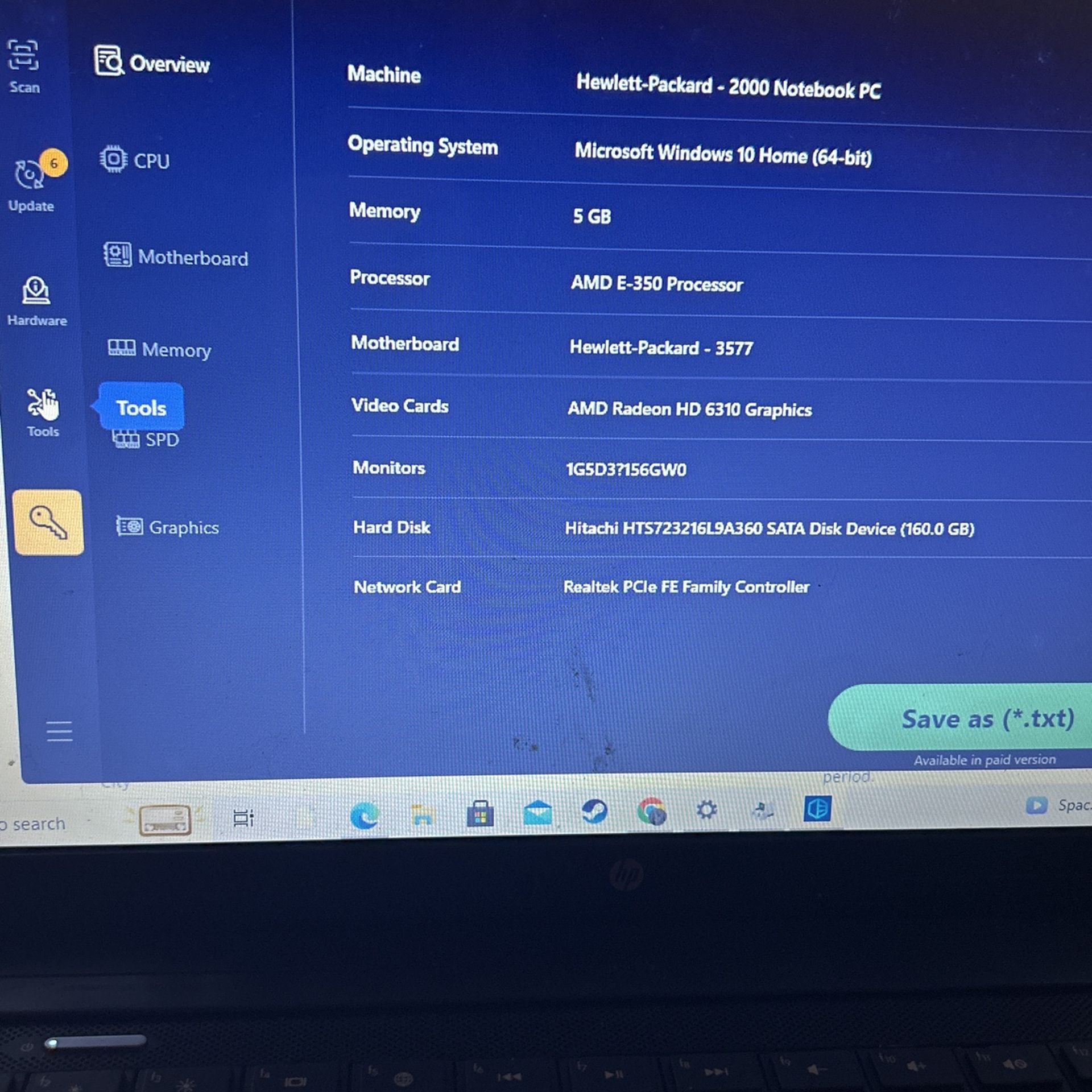 HP 2000 Notebook PC