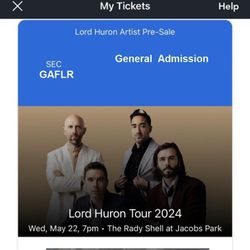Lord Huron  Tour Wednesday May 22nd 