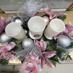 Beautiful gorgeous Christmas center With  LD andles