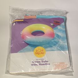 Inflatable Swim Tube With Handles For Pools 33” Sun Squad