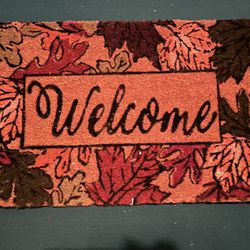 Fall Leaves welcome mat
