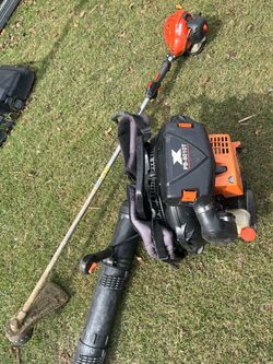 Echo commercial blower and weedeater