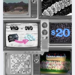 VHS tapes converted to DVD 