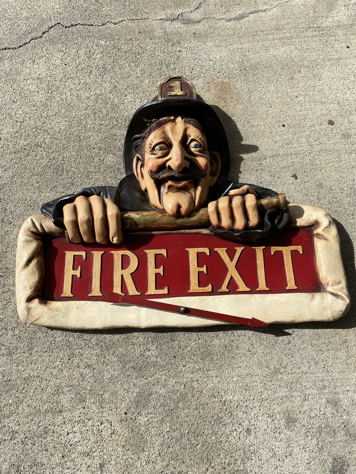 Vintage Fire Exit Sign