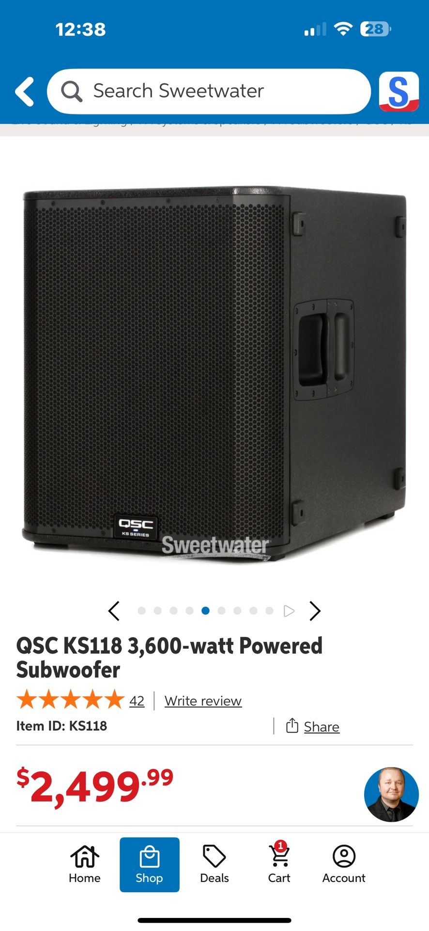 Qsc Ks118 3600 Watt