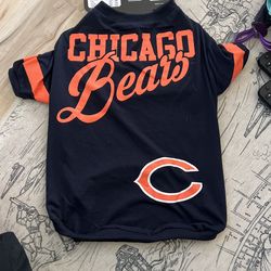 Pets First NFL Chicago Bears T-Shirt for Dogs & Cats -large