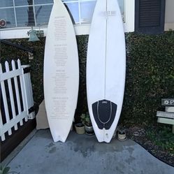 (2) Shortboard Surfboards