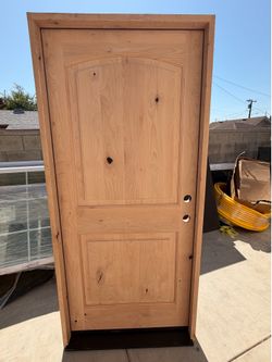 New Solid Hard Wood 36x80 Left Hand Swing Main Entry Door