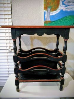 Antique Canterbury Side Table