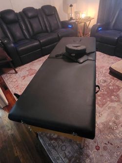 Massage table  and Hot stone set