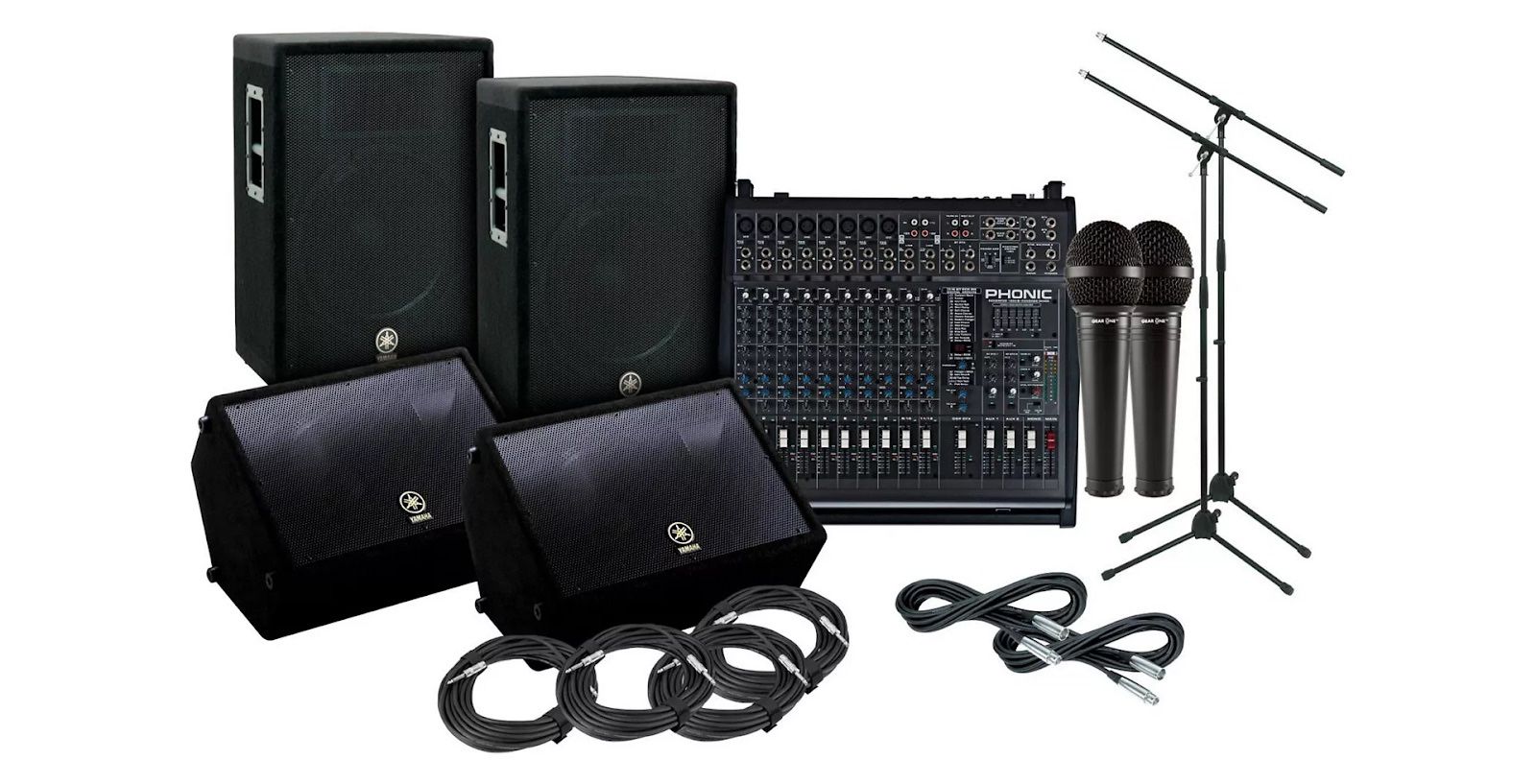 Yamaha A15 Phonic 1860 PA/Monitor Package