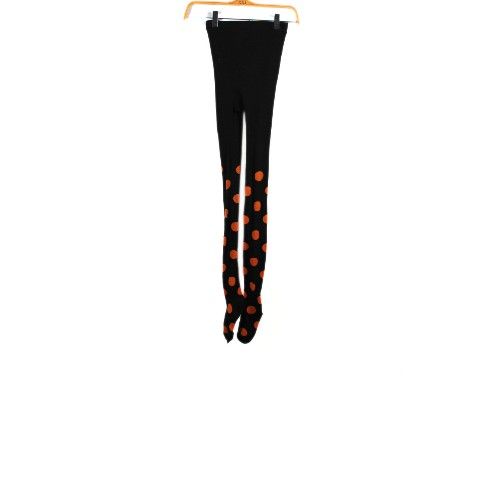Orange Black Polka Dot Tights