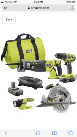 Ryobi 18v brushless 4 tool kit
