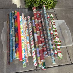 Gift Wrapping Paper With Container