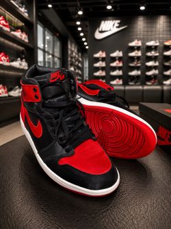 Unisex Air Jordan 1 Retro High OG “Satin Bred”  (2023)