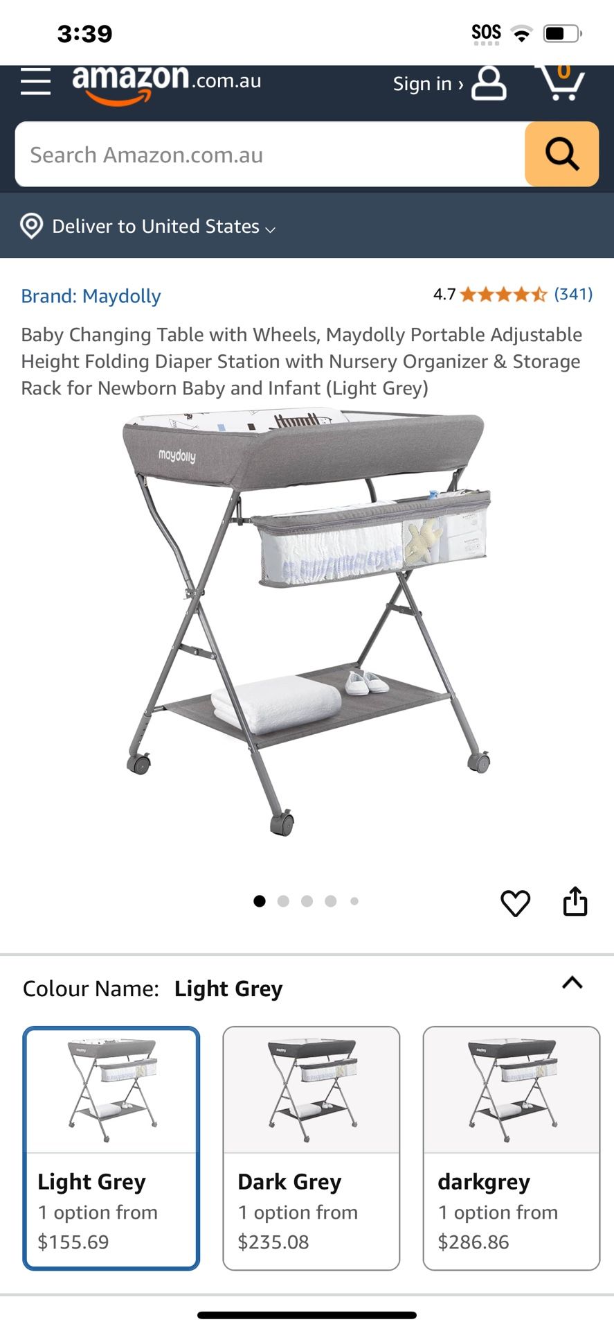 Maydolly Changing Table With Wheels