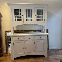 Wood Hutch Cabinet