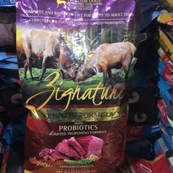 Pet Dog Food With Probiotic Limited Ingredient Venison25 lbs damage bag