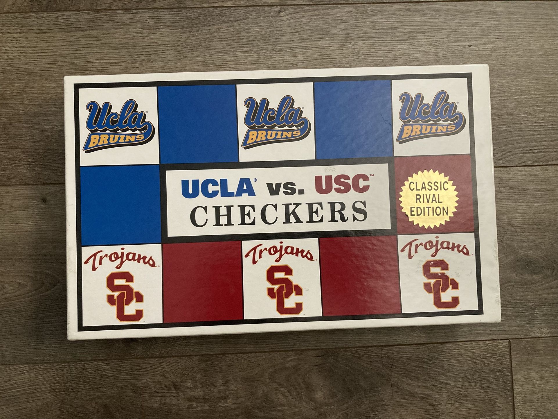 UCLA Bruins Vs USC Trojans Collegiate Checkers Board Game Classic Rival Edition