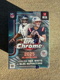 2025-2026 Topps Chrome football blaster box