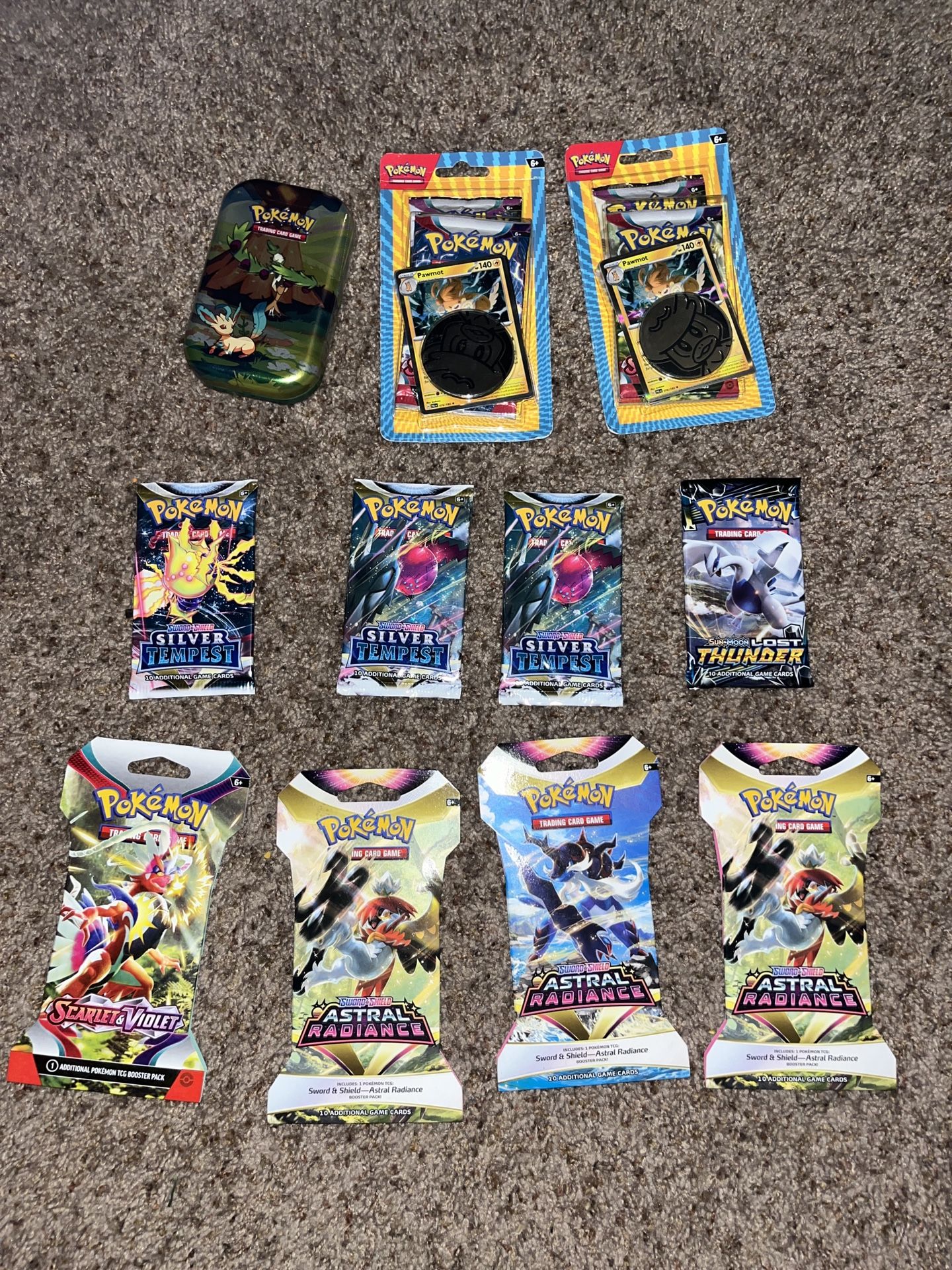 Lot Of 15 Miscellaneous Pokemon Sealed Pack Lot