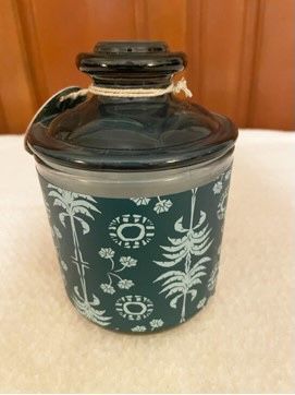 New, Price Firm, Eucalyptus and Patchouli Lidded Glass Green Opalhouse Jungalow Candle