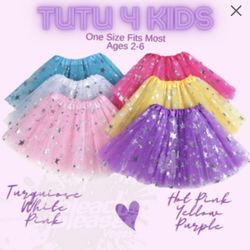 New Sparkle Tutu Skirt Baby Girl Clothes Fits 2T-6 Mini Pettiskirt Girls Dance Tulle Skirts Children Clothing Toddler