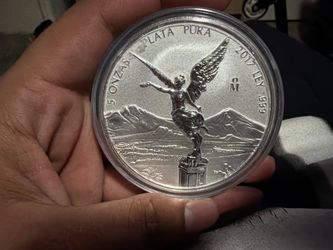 2017 Mexican Libertad 5 oz Silver Coin Reverse Proof