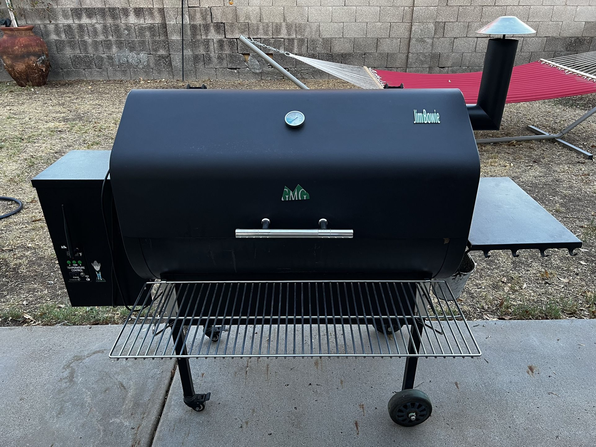 Jim bowie cheap pellet grill