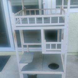 PETSFIT Outdoor Cat House Cat Tree Cat Condo Cat Shelter