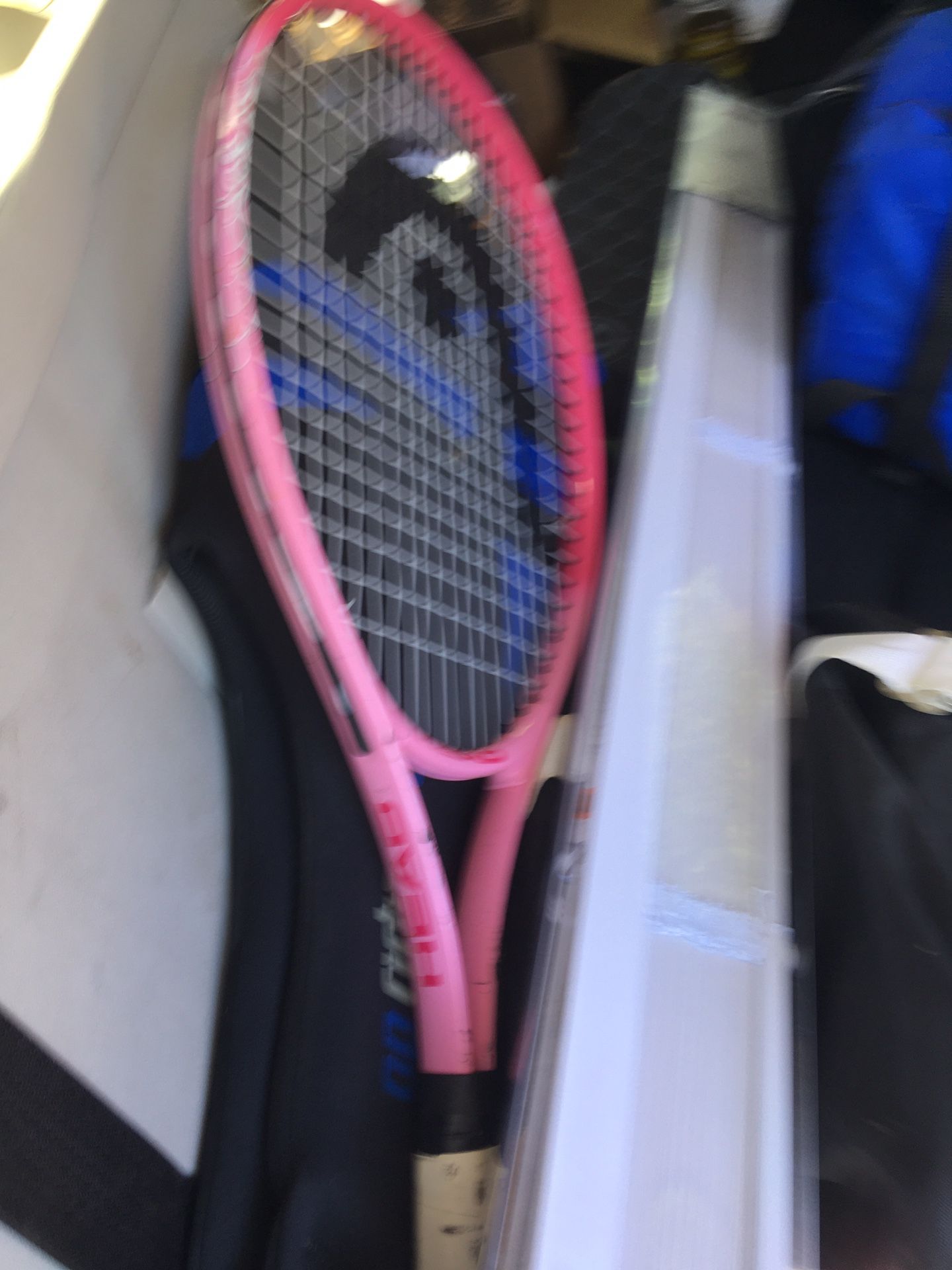 Pink tennis rackets