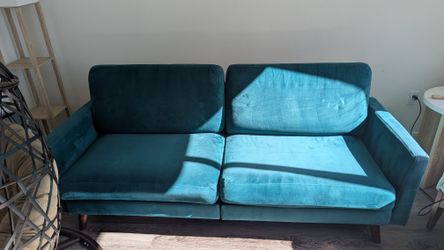 Green Earle Full 77.5" Convertible Sofa