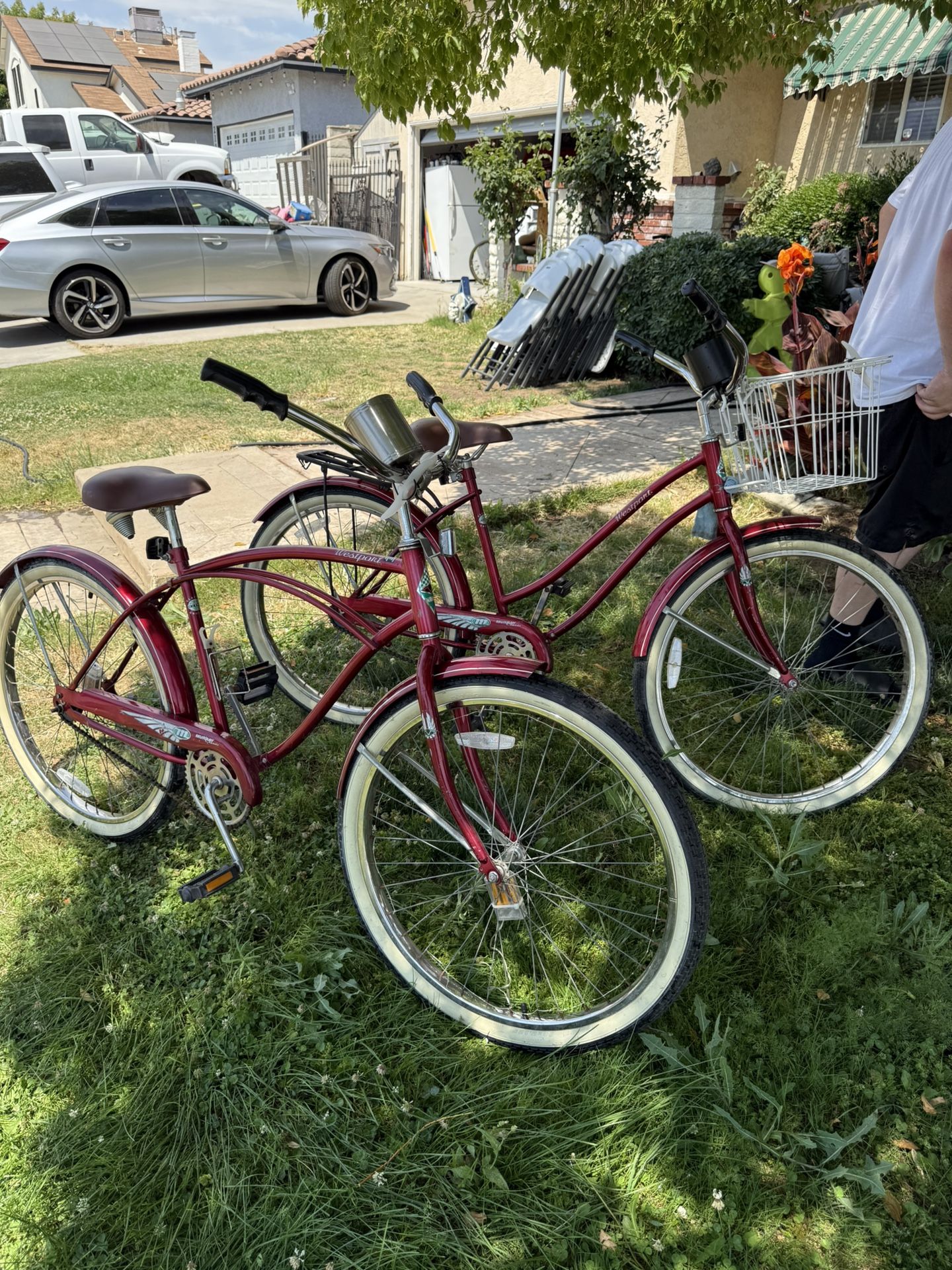 His And Her Murray Beach Cruiser Bikes In Great Shape