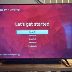 TLC 65 Inch Tv With Samsung Sound Bar