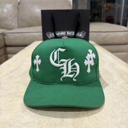 Chrome Hearts "Green/White" Baseball Hat