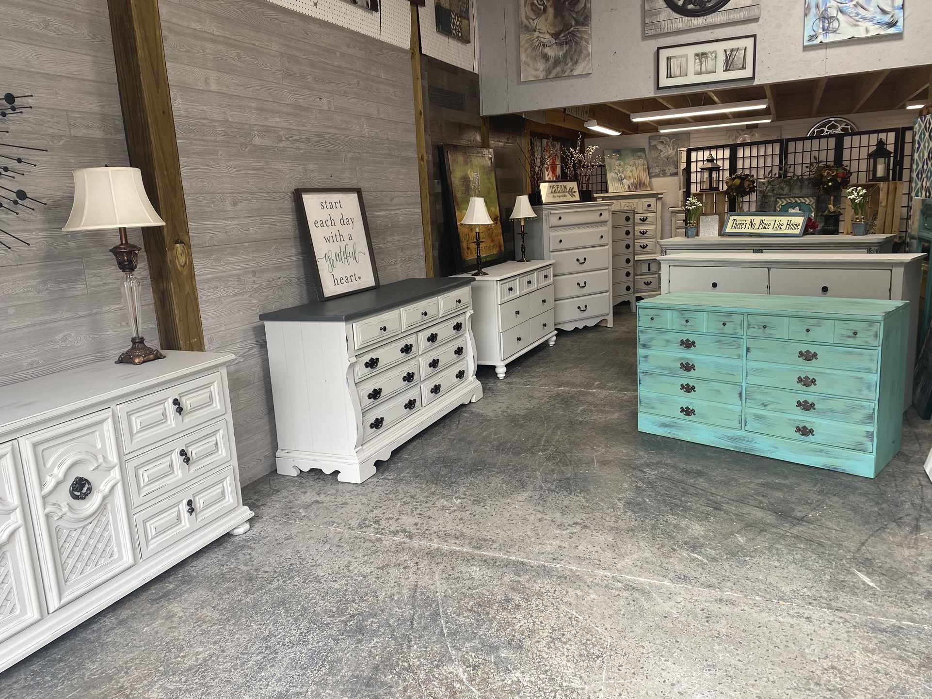 Farmhouse dressers /chests of drawes newly painted starting at $149 & up